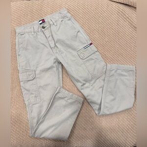 Y2K Tommy Jeans Cargo Pants Khaki Women/Juniors 5 –‎ 100% Cotton, 1999